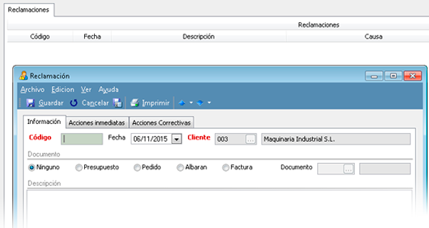 Gracias al módulo de calidad, las fichas de clientes y proveedores aumentan sus opciones - Gestión ISO 9001