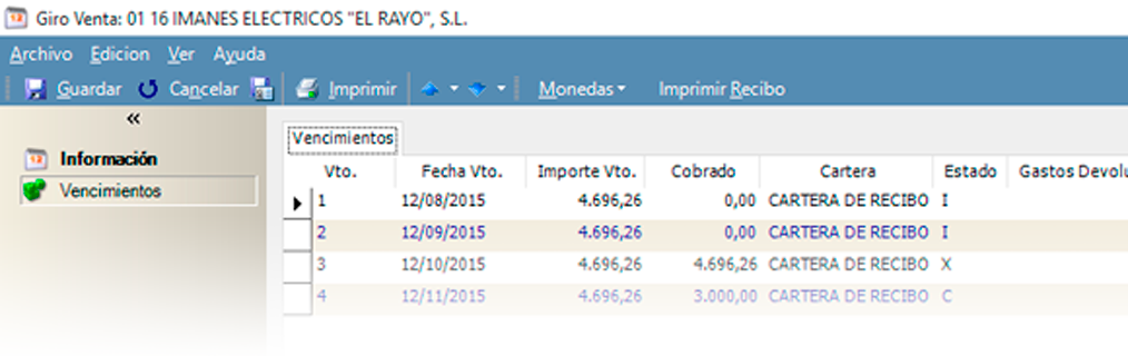 Actualice precios en función de coste medio o precio de compra - Gestión de pagos