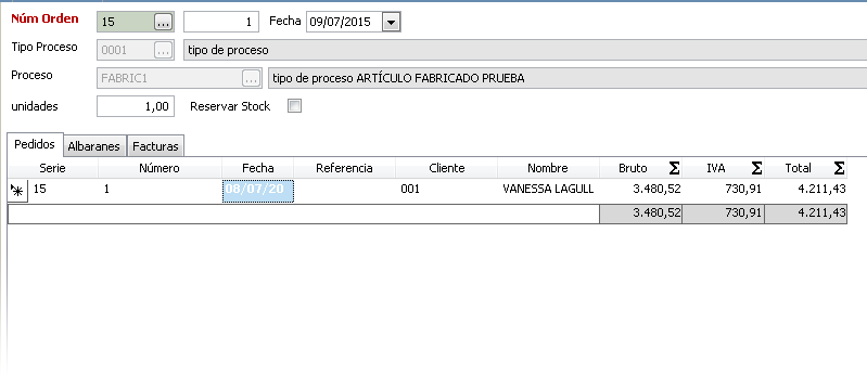 Consulte cómodamente la información de cualquier documento de compra asociado - Software de producción