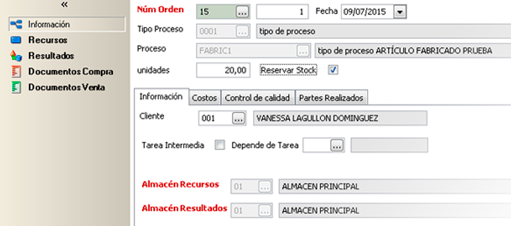 Tenga en cuenta el stock reservado en los informes de órdenes de producción - Software de producción