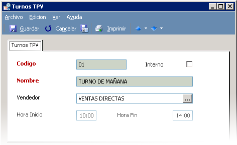 Configure los diferentes turnos de trabajo con GotelGest.Net - TPV Táctil