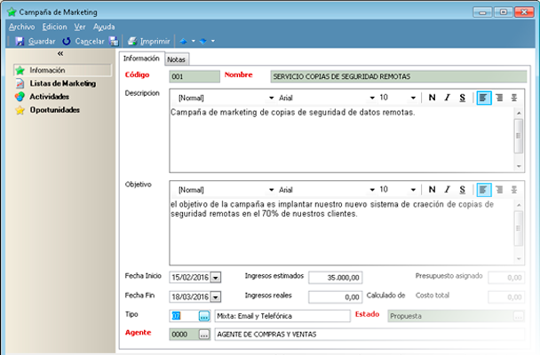 Incremente su facturación anual con el software CRM de GotelGest.Net a través de las campañas