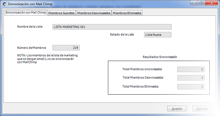 La integración con Mailchimp es muy sencilla con el software marketing y ventas CRM de GotelGest.Net