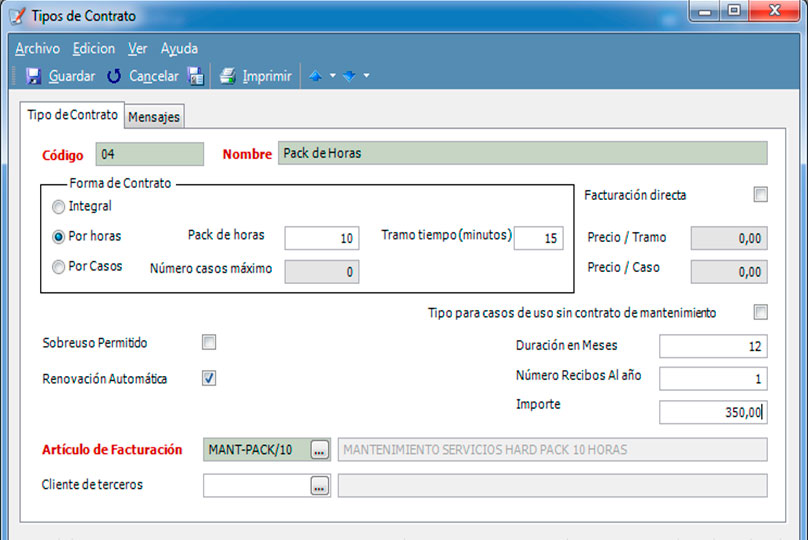 Diferentes clientes, diferentes tipos de contrato con el CRM de GotelGest.Net